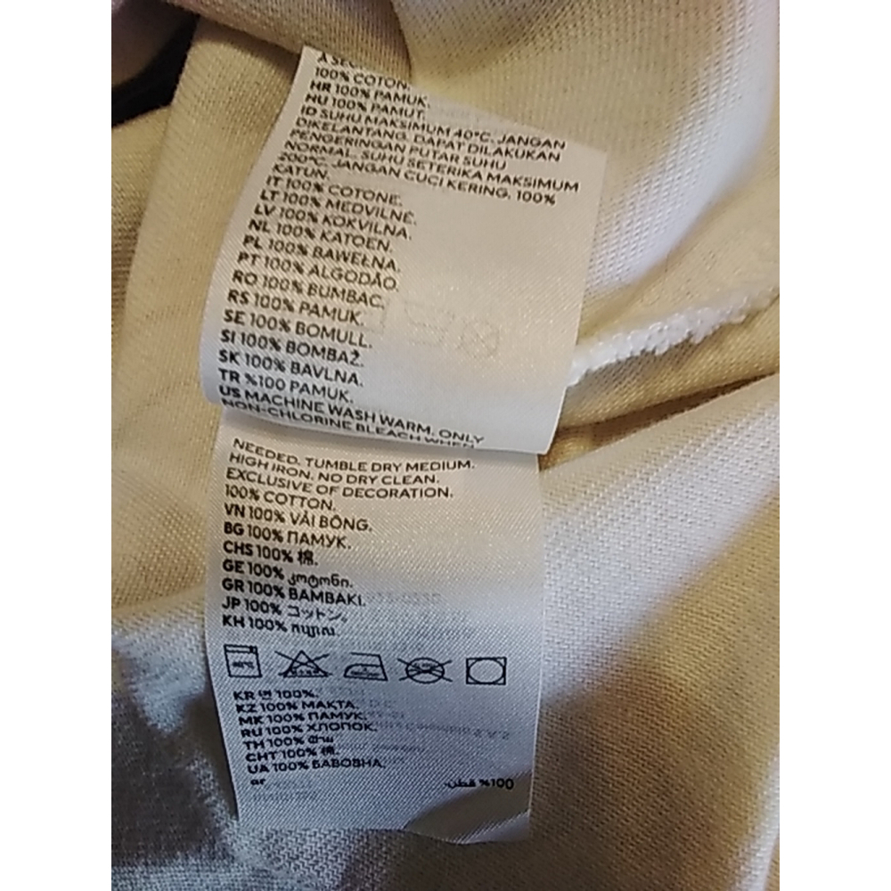 💕NWOT💕 Women's /Juniors H&M Smiley Button-Down Shirt/Jacket Oversize XS Beige - Picture 9 of 12